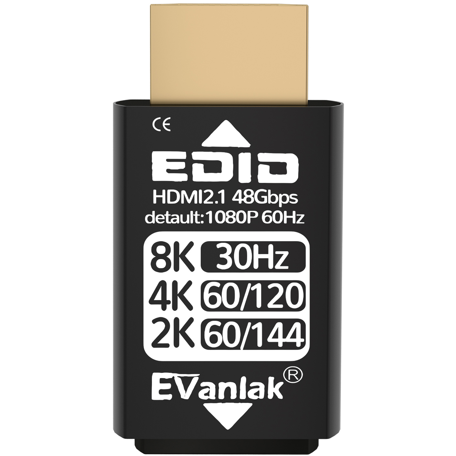 HDMI EDID Emulator Adapter Dummy Plug, Virtual Display Headless Ghost ...